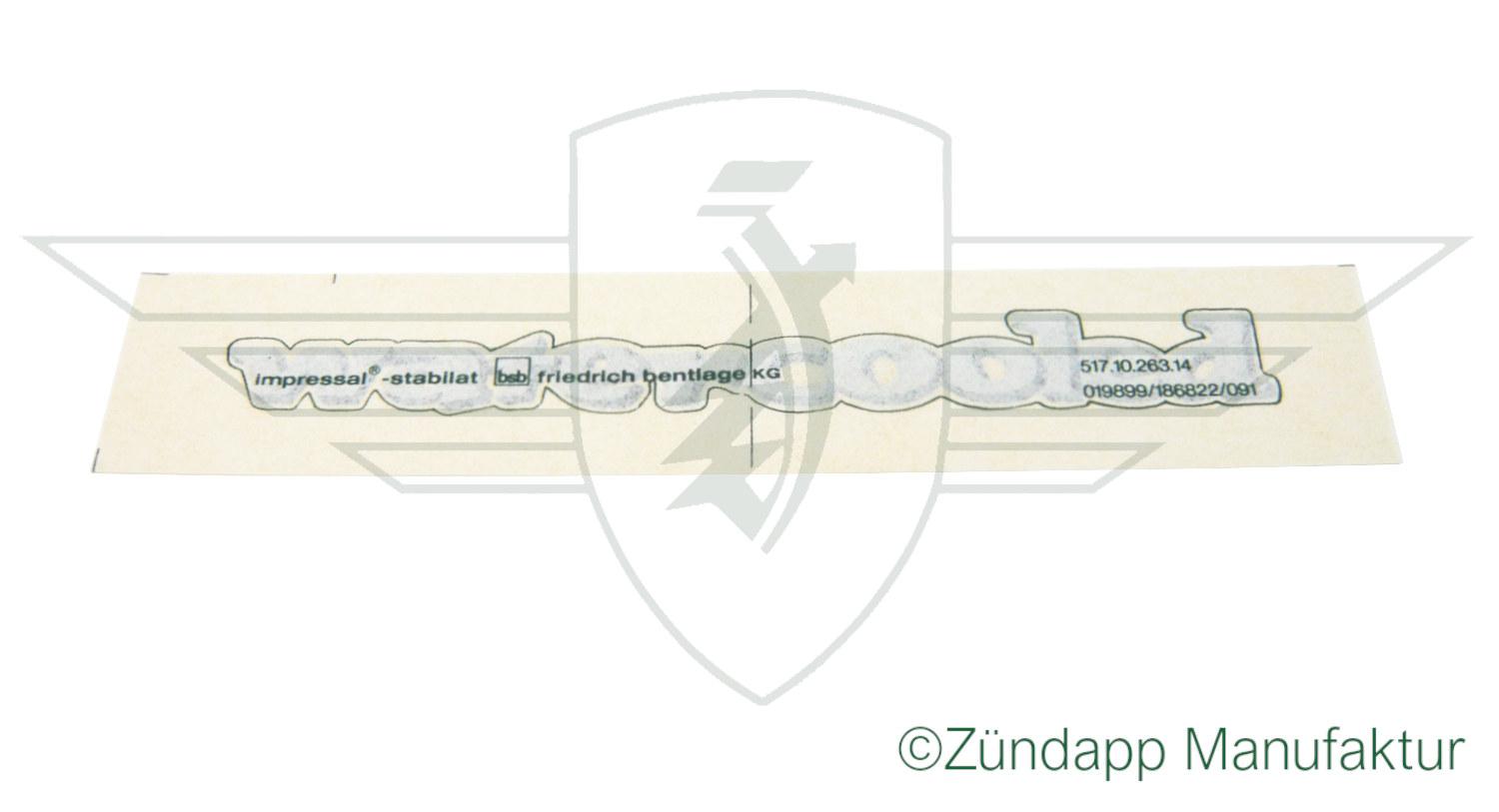 Decal "water-cooled"